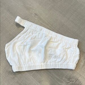 Abercrombie & Fitch White Crop Top